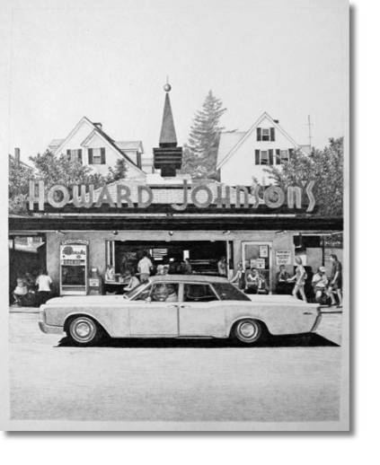 Howard Johnson's
pencil on paper